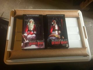 Silent Night,  Deadly Night Parts 1 & 2 NECA 2 Figures & Posters Scream Factory 2