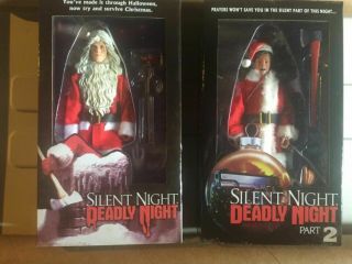 Silent Night,  Deadly Night Parts 1 & 2 NECA 2 Figures & Posters Scream Factory 3