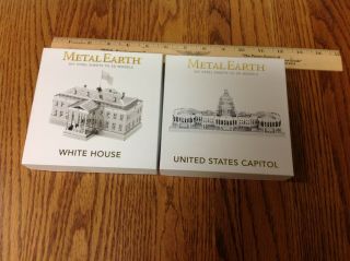 Set Of 2 Fascinations Metal Earth U.  S.  Capitol Building & Brooklyn Bridge??
