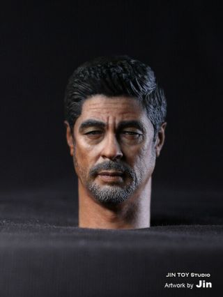 Benicio Del Toro As Alejandro From Sicario 1/6 Custom Head Sculpt