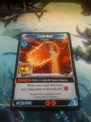 Code Red Promo Card Clank In Space Program Renegade Game Studios Board Game