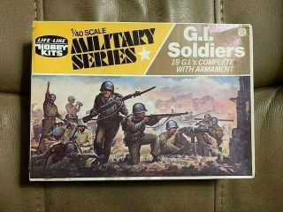 Vintage Life - Like 1/40 Scale Military Series Gi.  Soldiers Complete With Armament