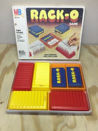 Vintage Rack - O Fun Strategy Card Game Milton Bradley 1978 Racko 100 Complete