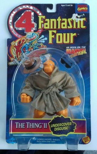 Marvel The Thing Undercover Disguise Fantastic Four Figure 1994 Animated Series
