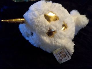 Squishable Gold Narwhal Mini Size 7” Limited Anniversary Plush Squishables