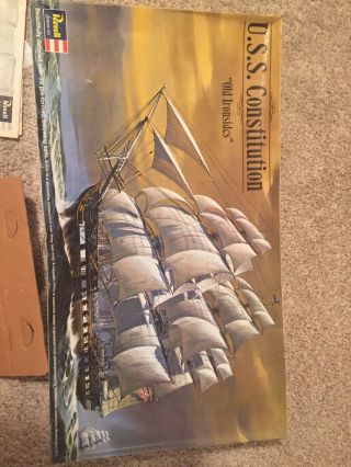 Revell Old Ironsides Model Of Uss Constitution 1/96 Scale 1974 H - 398 Please Read