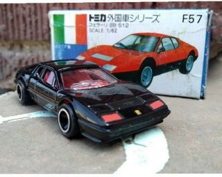 Made In Japan Tomy Tomica F57 Ferrari Bb 512 Black Usa Seller