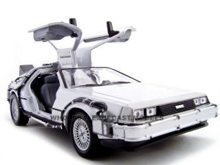 Boxdamage Delorean " Back To The Future 2 " 1:24 Diecast Model Car By Welly 22441
