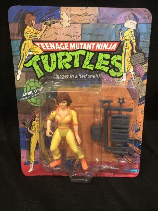 Teenage Mutant Ninja Turtles 1988 April O’neil Orange/blue No Press 10 Back