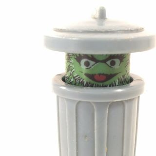 Oscar the Grouch Fisher Price Little People Sesame Street Figure Trash Can 2