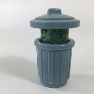 Oscar the Grouch Fisher Price Little People Sesame Street Figure Trash Can 3