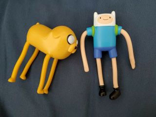 Adventure Time Finn And Jake Rubber Toys With Bending Legs Mcdonald 