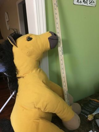 Spirit Stallion Of The Cimarron 23 Sitting Plush Horse Stuffed Toy Large Htf