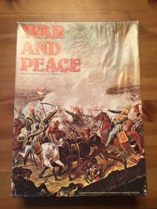 Avalon Hill War And Peace The Game Of The Napoleonic Wars Bookcase Game