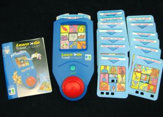 Vintage Learn N Go Travel Computer Hand Held Kids Game Learning Skill Toy 1994