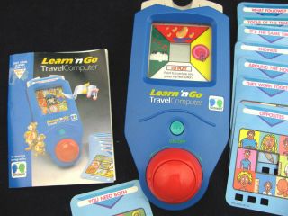 Vintage Learn n Go Travel Computer Hand Held Kids Game Learning Skill Toy 1994 2