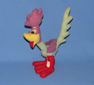 1971 Warner Bros.  Looney Tunes Roadrunner Poseable Plush 12 - Inches Tall