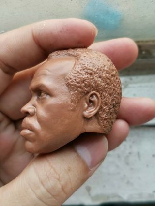 1/6 Scale Danny Glover Head Sculpt Lethal Weapon Unpainted For 12 " Figure Body