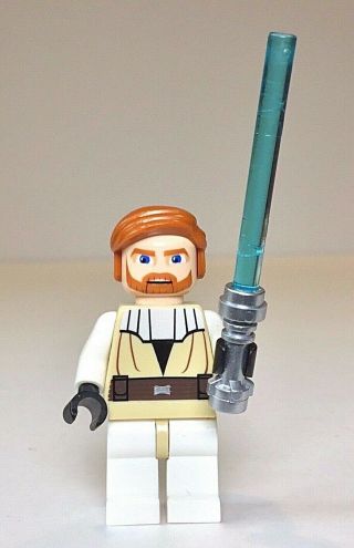 Lego Star Wars Obi Wan Kenobi Clone Wars Minifig Sw0197 7753 9525 7676 7931