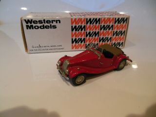 Mgb Tf Midget Roadster By Western Models In 1/43 Scale White Metal Sports Car