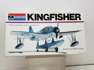Vintage Monogram Kingfisher Toy Model Airplane Kit 1/48 Usaf