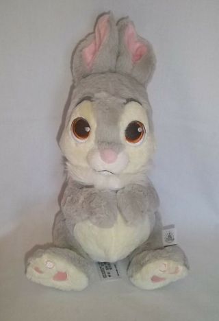 Disney World Parks 12 " Plush Thumper Bunny Bambi Large Feet Stuffed Animal Toy