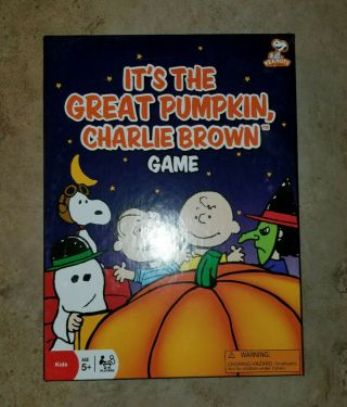 Its The Great Pumpkin Charlie Brown Game Complete Snoopy