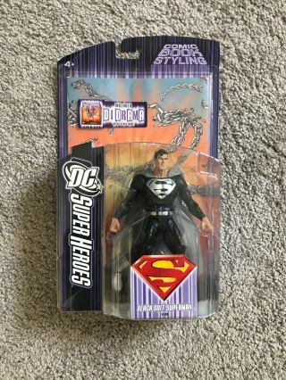 Dc Universe Heroes Black Suit Superman Includes Diorama Mattel