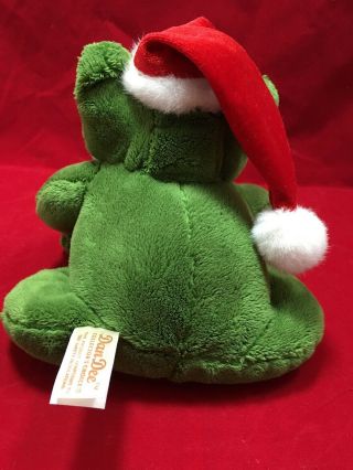 DAN DEE Green Santa Frog Collector ' s Choice Plush Stuffed Toy Christmas 3
