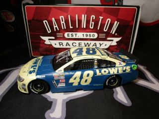 2015 Jimmie Johnson 1/24 Autographed Signed 48 Darlington Throwback Car.