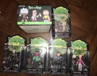 2018 Funko Rick And Morty Action Figure Baf Krombopulos Complete Set Of 5 & Box
