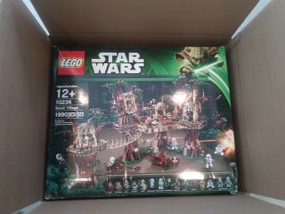 Lego Star Wars Ewok Village (10236).  Box.  Global Ship