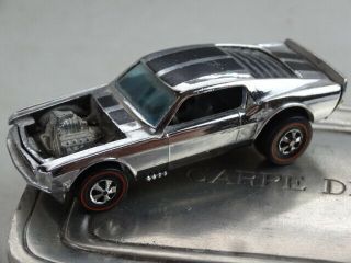 1970 Vintage Mattel Hot Wheels Redlines Chrome Club Kit Boss Hoss Mustang