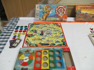 Vintage 1950s Annie Oakley Board Game Great Shape 100 Complete