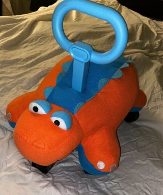 Little Tikes Pillow Racer Dinosaur Ride On Plush Stuffed Animal