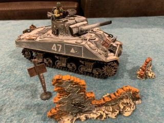 1:32 Unimax Forces Of Valor Die - Cast M4 Sherman Tank Bastogne