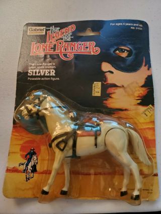 1980 Gabriel The Legend Of The Lone Ranger Silver Horse Action Figure