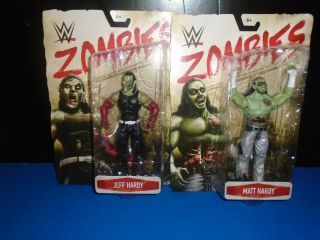 Mattel Wwe Zombies Series 3 Matt & Jeff The Hardy Boys Wrestling Figures