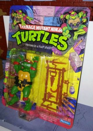 Tmnt Teenage Mutant Ninja Turtles 1988 Raphael Moc 10 Back