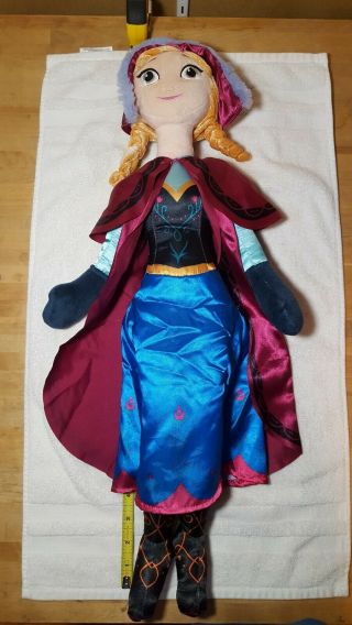 Disney Frozen Anna 24 " Plush Doll Jay Franco Big Stuffed Toy Elsa