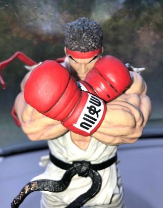 Street Fighter V Collectors Edition 10” Ryu Statue Sfv Figure Capcom No Stand