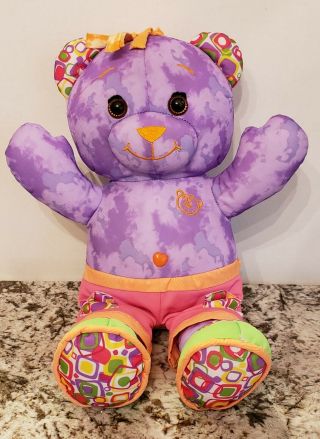 Doodle Bear Tie Dye Pink 16” Teddy Bear