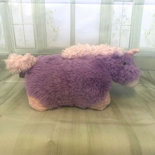 Pillow Pets Pee - Wees Unicorn Purple And Pink 34cm Soft Plush
