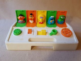 Vintage 1985 Playskool Muppets Sesame Street Busy Poppin Pals Pop Up Toy