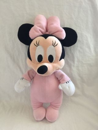 Disney Babies Disneyland Walt Disney World Parks Plush Baby Minnie Mouse Pink