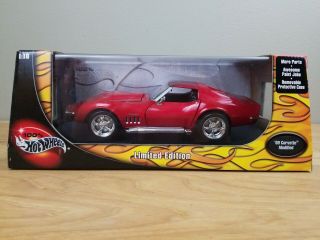 Hot Wheels Limited Edition 1969 Corvette Modified 1:18 Red Stingray 427