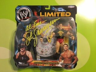 Randy Orton & Sgt.  Slaughter Autographed Wwe Jakks Mattel Raw Elite Figure