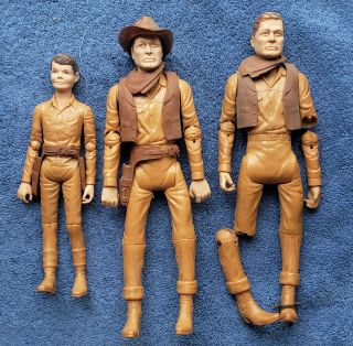 Vintage Marx Johnny & Jay West Action Figure W/accessories