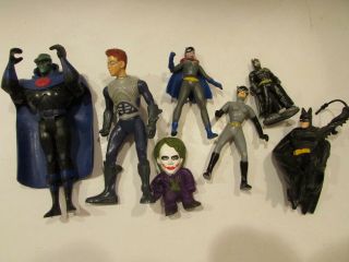 Asst Of Action Figures Batman Catwoman Sharkboy Joker & Diecast Batman - S1