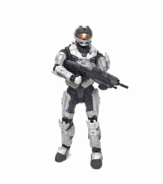 Halo Reach Series 2 - White Cqc Spartan Custom Male 6” Action Figure Mcfarlane